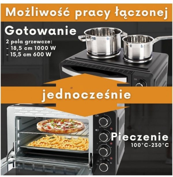Piekarnik elektryczny z kuchenką elektryczną Bomann KK 6059 CB