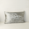 Silber-Weißes Dekokissen 50x30 ZERO WASTE ZW096