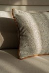 Graues Dekokissen WOOL 45x45