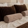 White Set of 5 Decorative Bedroom Pillows - Calm