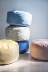 Gray Children's Pouffe 45x20 cm