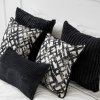 Black decorative cushion Glow 45x45