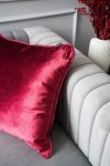 Bordowa poduszka dekoracyjna Glamour