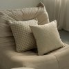 Cream Pepita Decorative Pillow 50x50