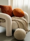 Beige decorative pillow SPHERE