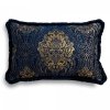 Navy Set of 7 Decorative Bedroom Pillows Aurum