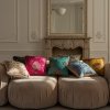 Blue-Beige Decorative Pillow Gold 40x40