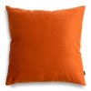 Pram Pomarańczowa welurowa poduszka dekoracyjna 45x45 cm