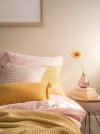 Żółto różowy zestaw poduszek dekoracyjnych Pepitka