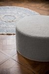 Duża kwadratowa szara pufa Cozy 60x30