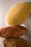 Rolo okrągła żółta poduszka dekoracyjna 45