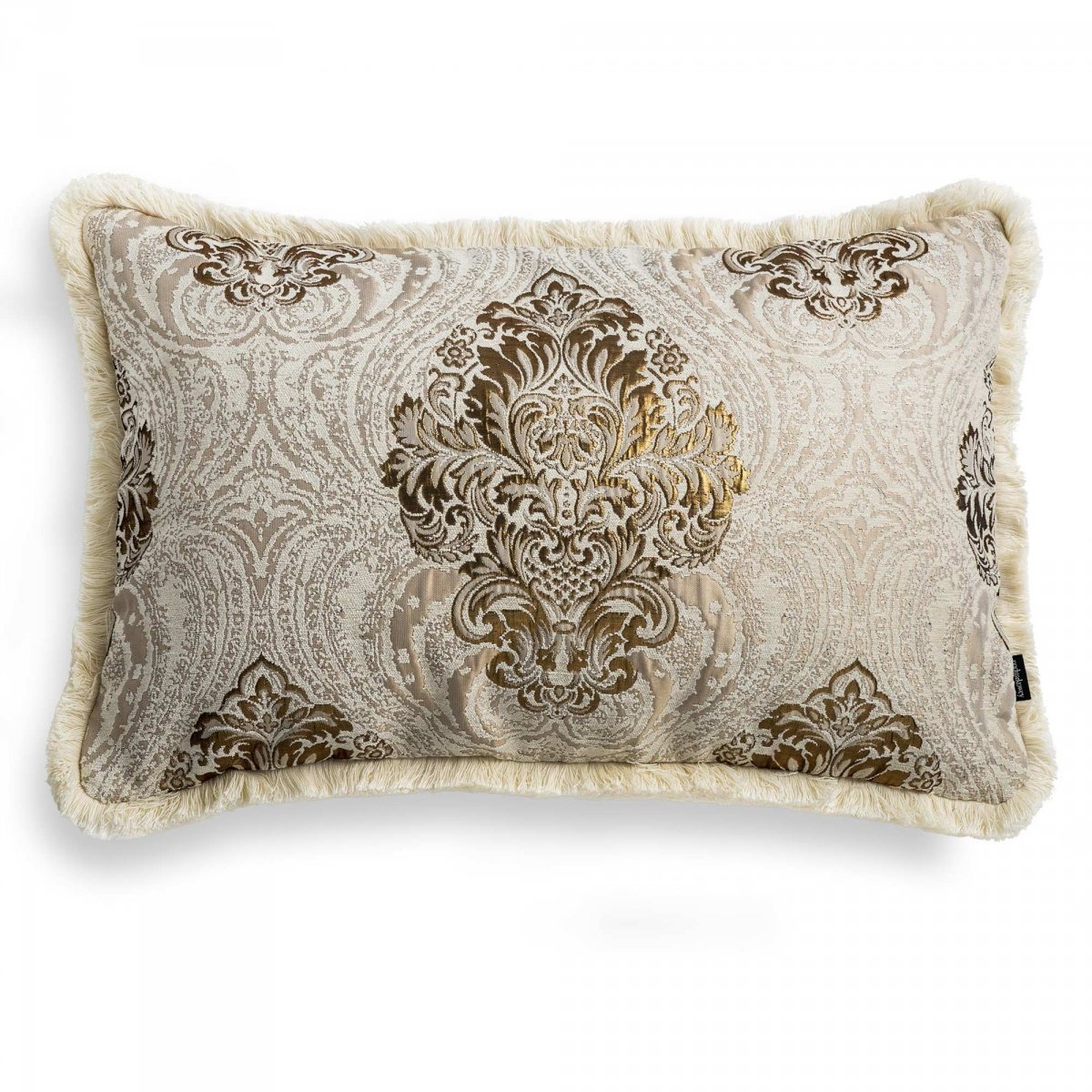 Gold and cream throw pillows top