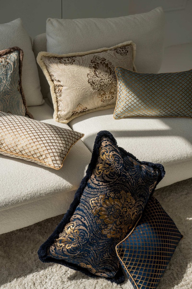 Cream Gold Decorative Pillow Aurum 60x40 Poduszkowcy.pl
