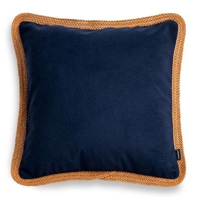 Tesse garnet decorative pillow with a red braid 45x45