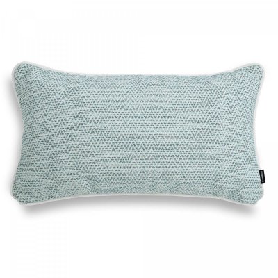 Sea green decorative pillow herringbone 50x30