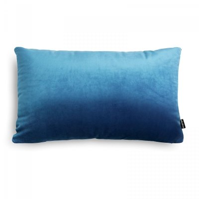 Velvet light blue decorative cushion 50x30