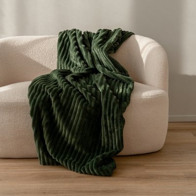 Zielona narzuta na łóżko 220x140 Colet