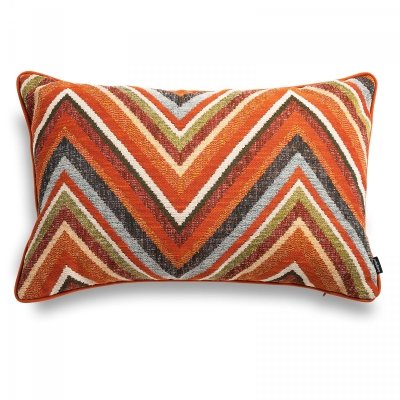 Boho pomarańczowa poduszka dekoracyjna 60x40