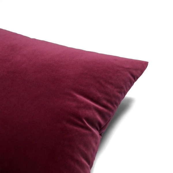 Velvet Weinrotes Dekokissen 50x30