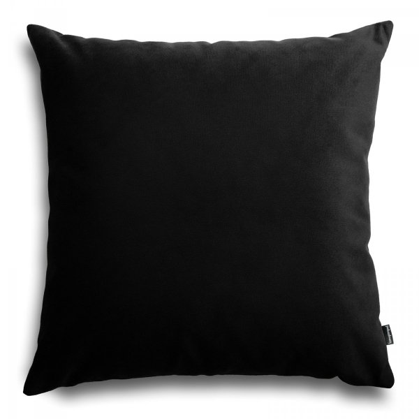 Pram schwarze Samt-Dekokissen 45x45 cm