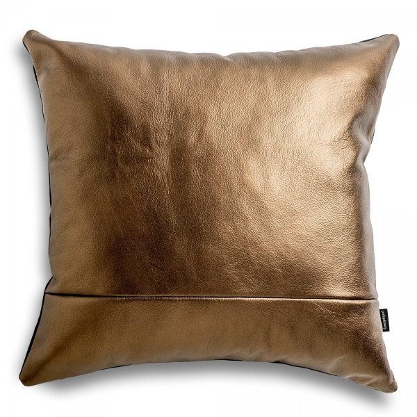 Leather Pillow Spark II Gold 40x40