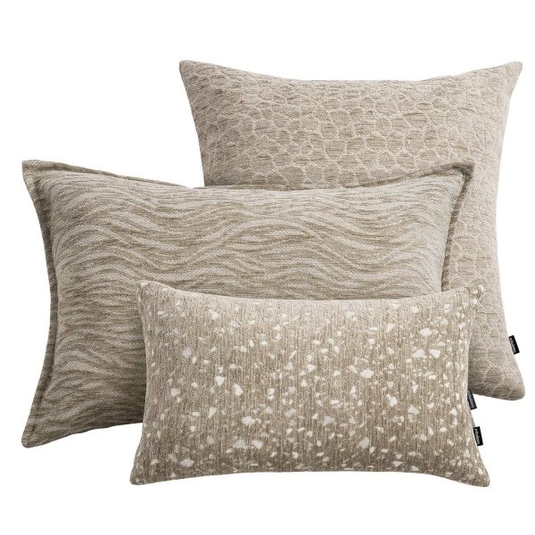 Beige Decorative Pillow Set Calm