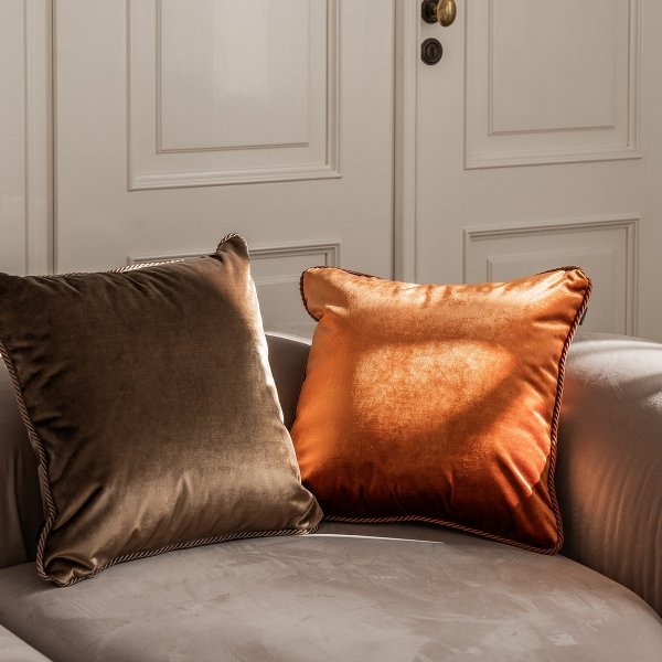 Rust Glamour Decorative Pillow