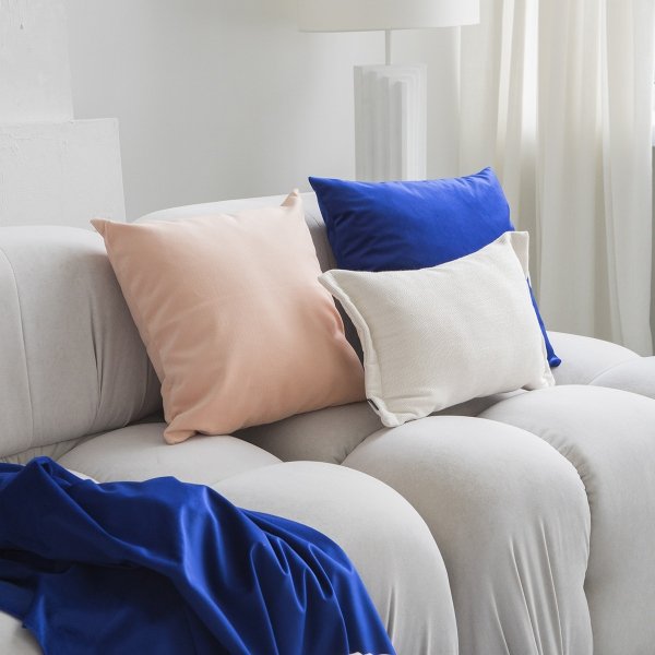 Velvet Blue Decorative Cushion 45x45