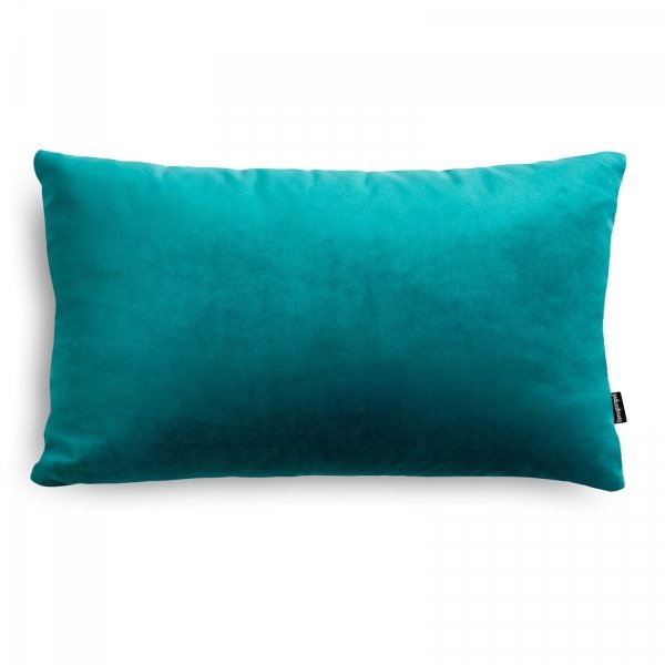 Velvet sea-green decorative cushion 50x30