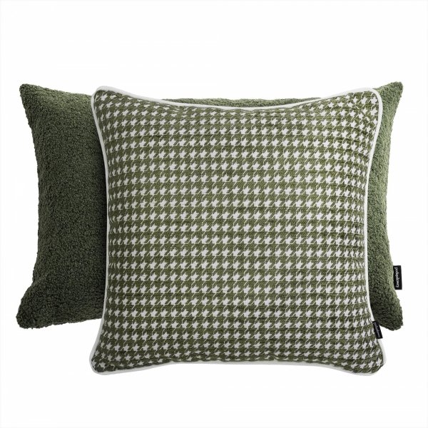 Sea green decorative pillow houndstooth 45x45