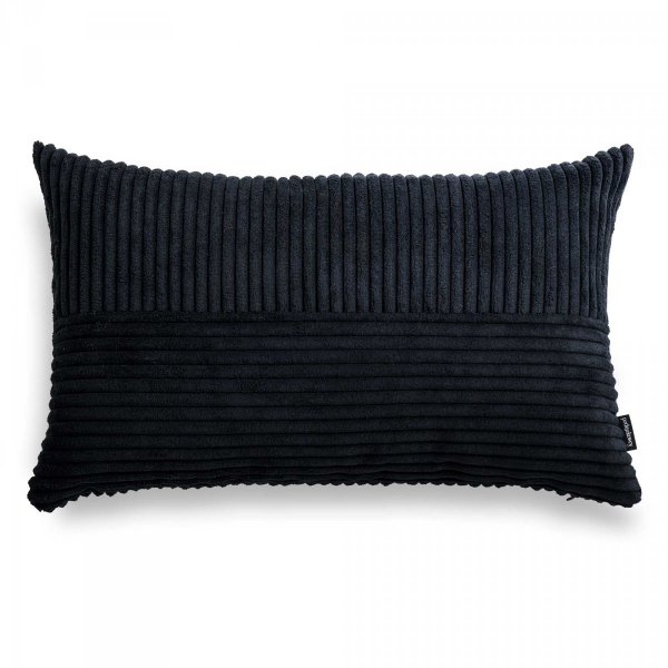 Cord Slim Black Decorative Pillow 50x30