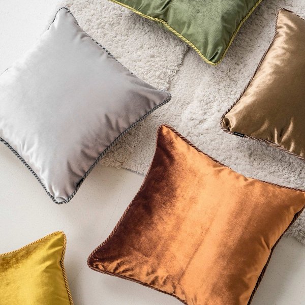 Beige Glamour Decorative Pillow