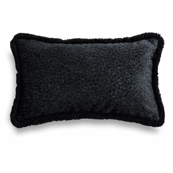 Black Decorative Cushion 50x30 Tisimi