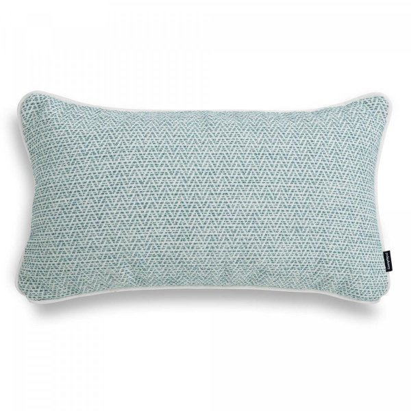 Sea green decorative pillow herringbone 50x30