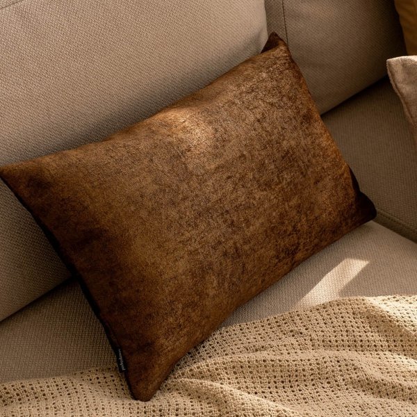 Stone brown decorative pillow 50x30
