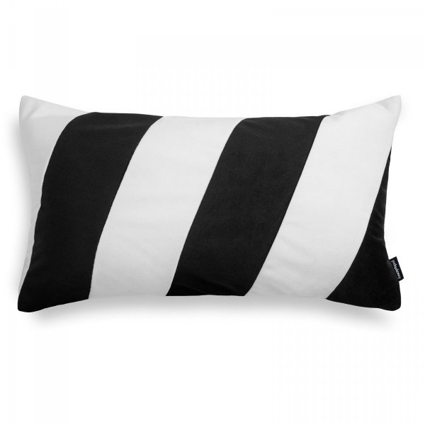 Stripes Black and White Decorative Pillow 50x30