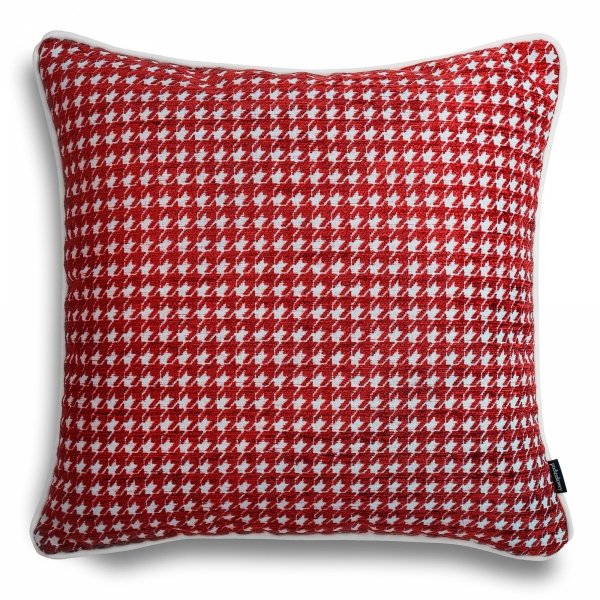 Sea green decorative pillow houndstooth 45x45