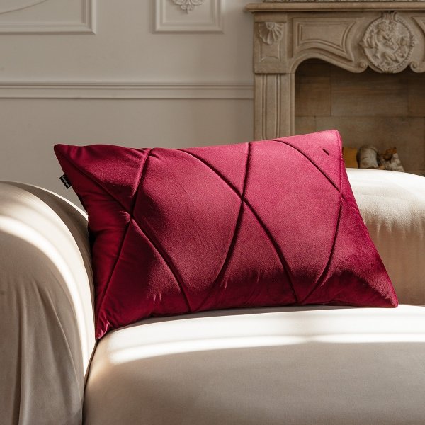 Touch Decorative Pillow Burgundy 45x45 MOODI