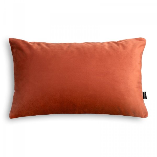 Velvet pomarańczowa poduszka dekoracyjna 50x30