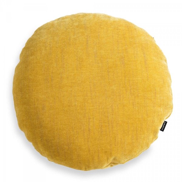 Rolo okrągła żółta poduszka dekoracyjna 45