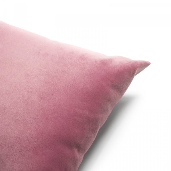 Velvet różowa poduszka dekoracyjna 45x45