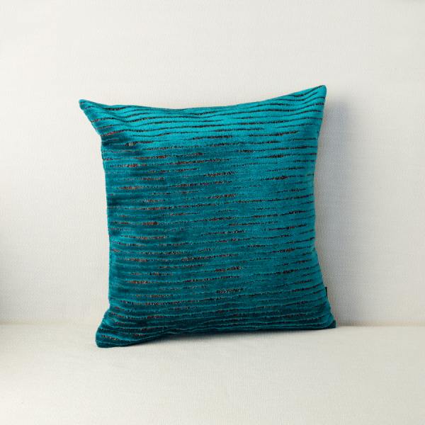 Turkusowa poduszka dekoracyjna 40x40 ZERO WASTE ZW085
