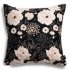 Beige Decorative Pillow Flowers 45x45