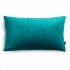 Velvet sea-green decorative cushion 50x30