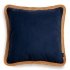 Tesse garnet decorative pillow with a red braid 45x45