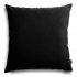 Pram Black Velvet Decorative Cushion 45x45 cm