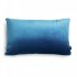 Velvet light blue decorative cushion 50x30