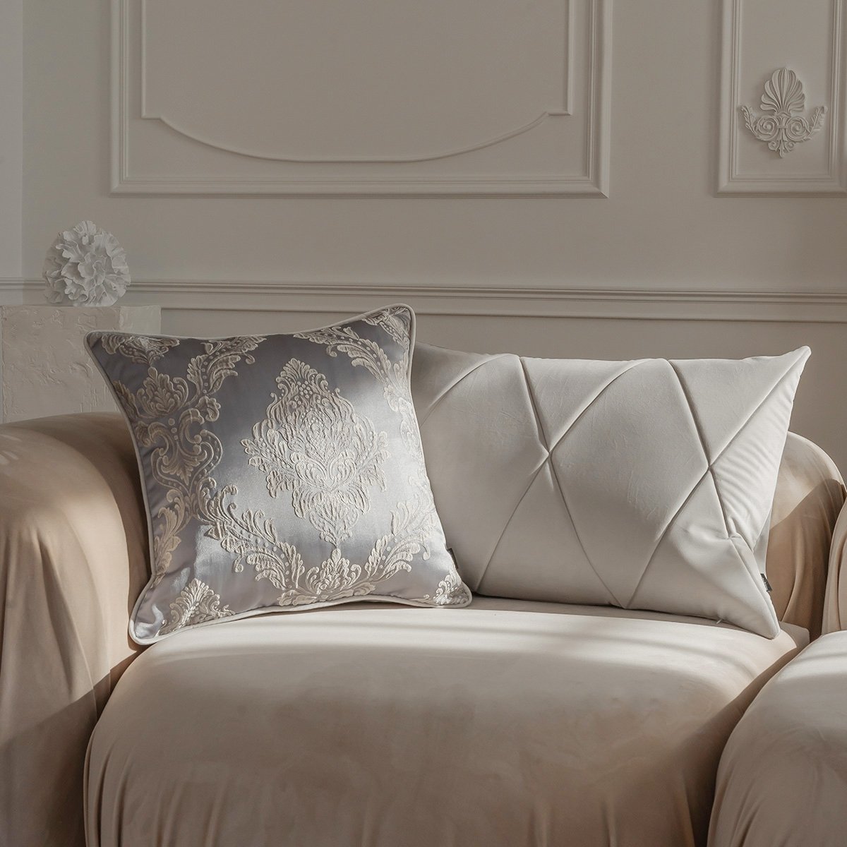 Honey-Graphite Pillow Set Coco+Bergen+Stone