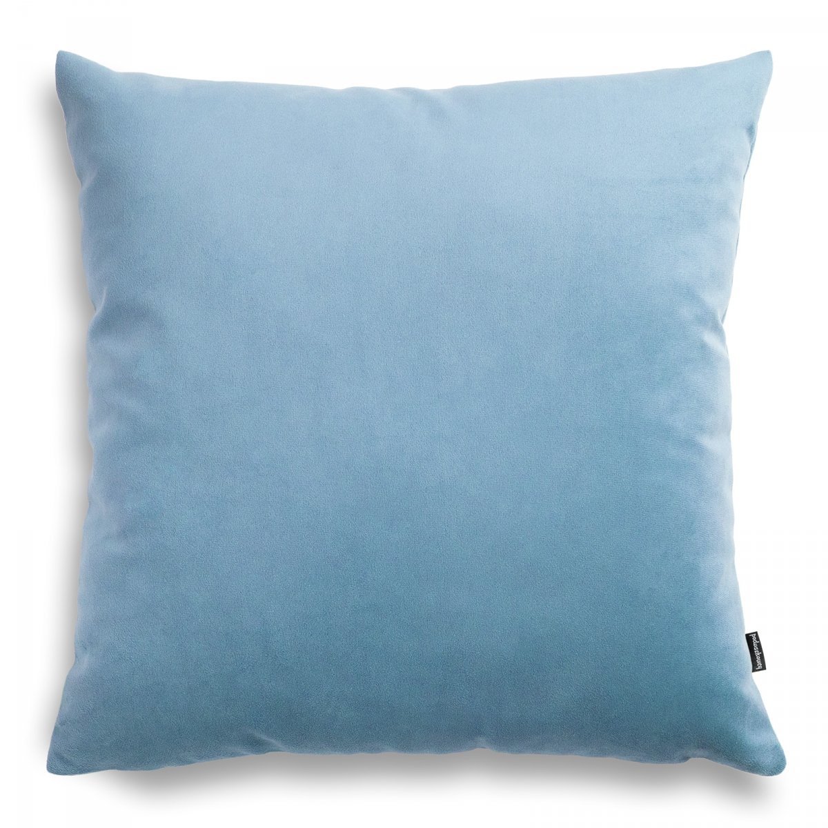 Pram błękitna welurowa poduszka dekoracyjna 45x45 cm