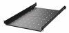 Półka stała 19, 1U, o gł. 750 mm., mocowana w czterech punktach RAL 7021 czarny
